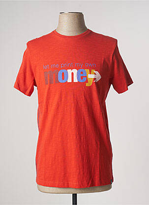 T-shirt orange TIBET pour homme