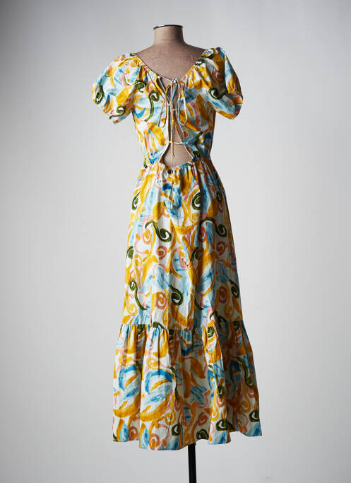 Robe longue jaune BSB pour femme