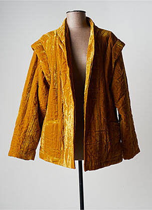 Veste casual coupe droite jaune LA PETITE ETOILE femme