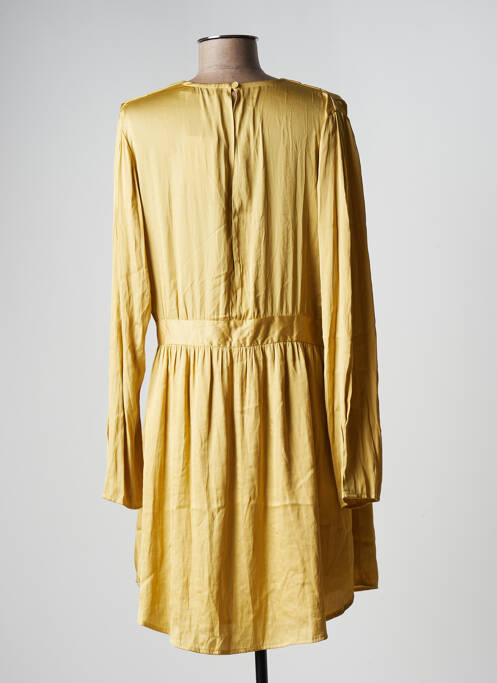 Robe courte jaune SEE U SOON pour femme