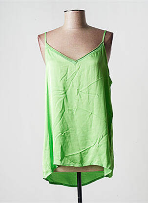 Top manches bretelles ajustables fines bretelles vert BSB femme