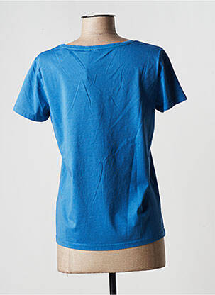 T-shirt coupe droite manches courtes bleu PIECES femme