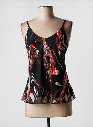 Top stretch fines bretelles noir HBT femme
