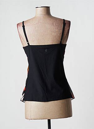 Top stretch fines bretelles noir HBT femme