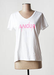 T-shirt blanc PIECES pour femme seconde vue