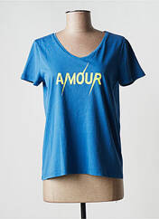 T-shirt bleu PIECES pour femme seconde vue