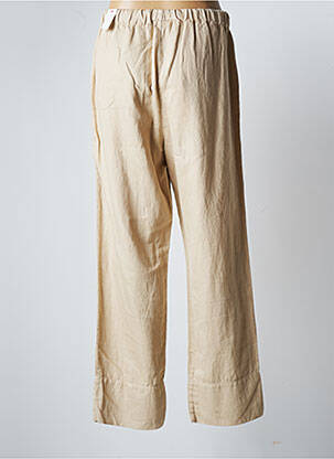 Pantalon large coupe fluide taille haute beige RED LEGEND femme