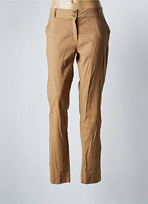 Pantalon slim taille normale taille normale beige HBT femme