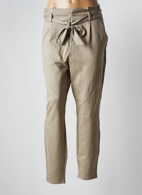 Pantalon slim stretch taille haute vert VERO MODA femme