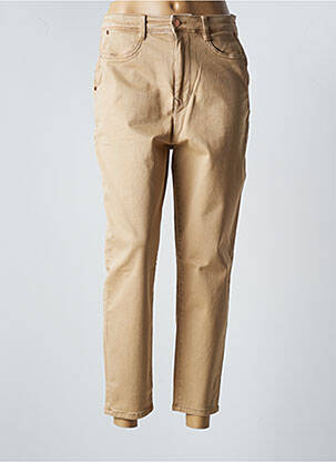 Pantalon 7/8 taille haute taille haute beige SALSA femme