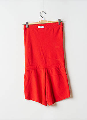 Combishort sans manche sans manche orange HBT femme
