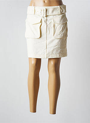 Jupe courte poches beige VERO MODA femme