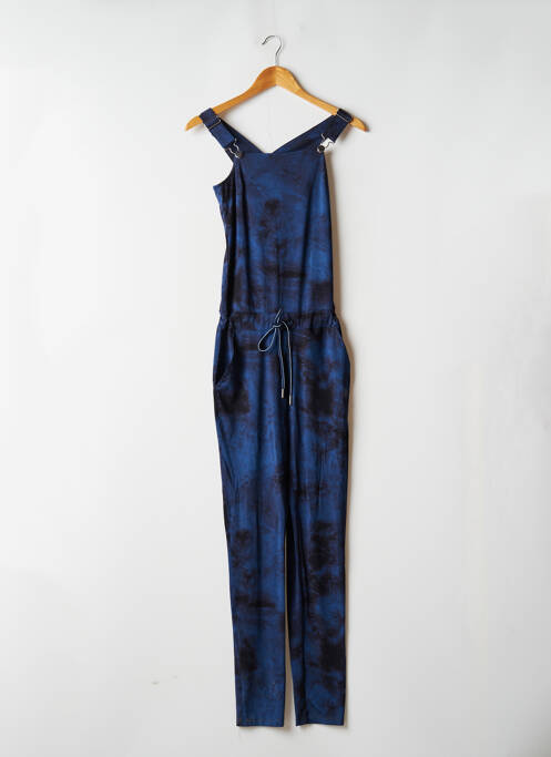 Salopette coupe cintrée fines bretelles bleu HBT femme