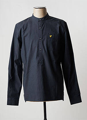 Chemise manches longues poches poitrine bleu LYLE & SCOTT homme