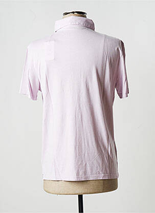 Polo tissage jersey manches courtes violet HERO SEVEN homme