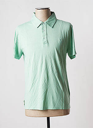 Polo tissage jersey manches courtes vert HERO SEVEN homme