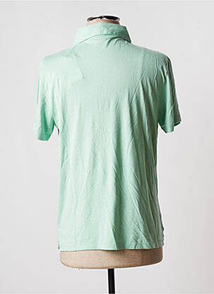 Polo tissage jersey manches courtes vert HERO SEVEN homme