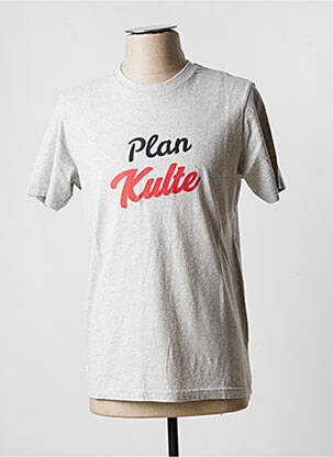 T-shirt sérigraphie manches courtes gris KULTE femme