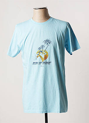 T-shirt coupe cintrée manches courtes bleu KULTE homme
