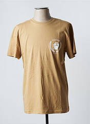 T-shirt beige SELECTED pour homme seconde vue