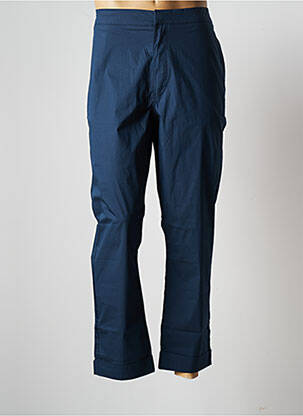 Pantalon slim fermeture zippée sous rabat boutonné taille normale bleu HERO SEVEN homme