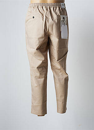 Pantalon droit stretch taille normale beige SELECTED homme