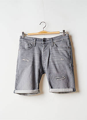 Bermuda stretch taille normale gris JACK & JONES homme