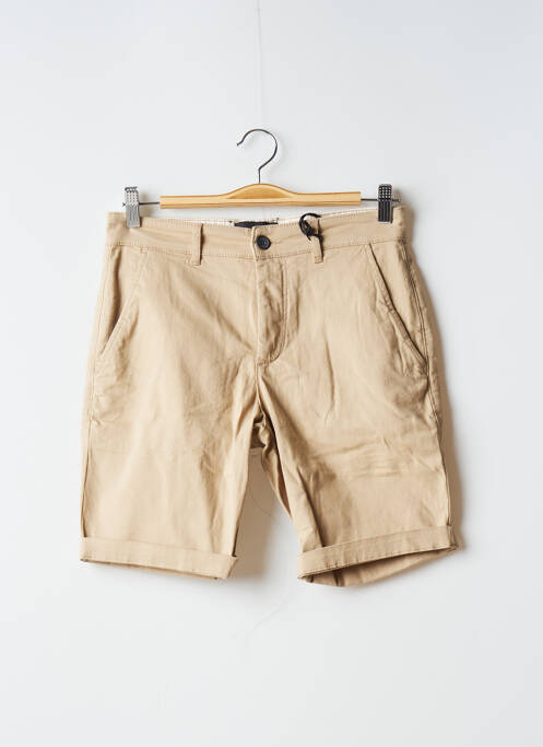 Bermuda tissage popeline taille normale beige LYLE & SCOTT homme