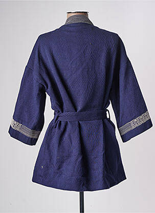 Veste kimono col v bleu LA FIANCEE DU MEKONG femme