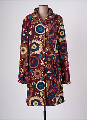 Manteau long coupe cintrée sans capuche marron LA FIANCEE DU MEKONG femme
