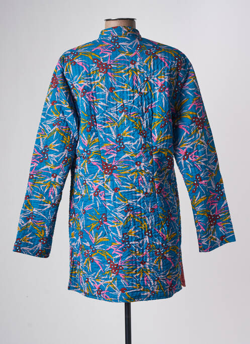 Manteau long bleu LA FIANCEE DU MEKONG pour femme