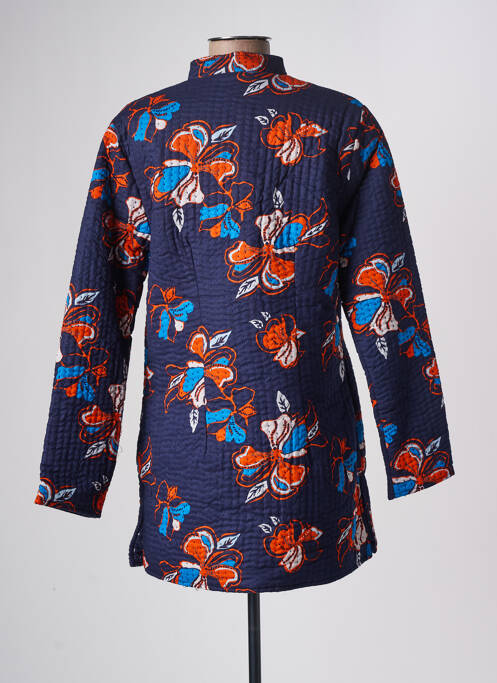 Manteau long bleu LA FIANCEE DU MEKONG pour femme