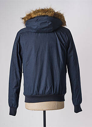 Doudoune poches a capuche bleu BONOBO homme