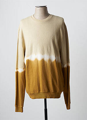 Pull finition bords-côtes manches longues beige BONOBO homme