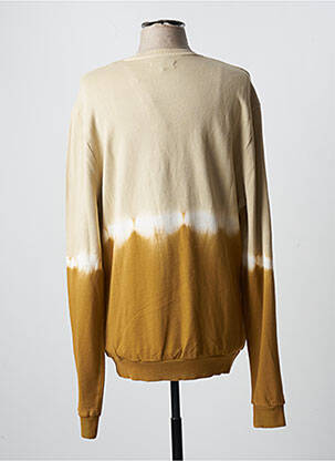 Pull finition bords-côtes manches longues beige BONOBO homme