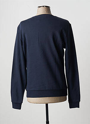 Pull finition bords-côtes manches longues bleu BONOBO homme