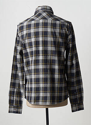 Chemise manches longues poches poitrine bleu BONOBO homme