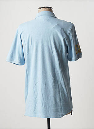 Polo sérigraphie manches courtes bleu JEAN-LOUIS SCHERRER homme