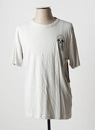 T-shirt coupe droite manches courtes gris HERO BY JOHN MEDOOX homme