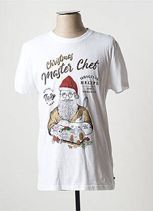 T-shirt coupe droite manches courtes blanc BONOBO homme