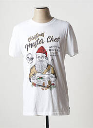 T-shirt coupe droite manches courtes blanc BONOBO homme