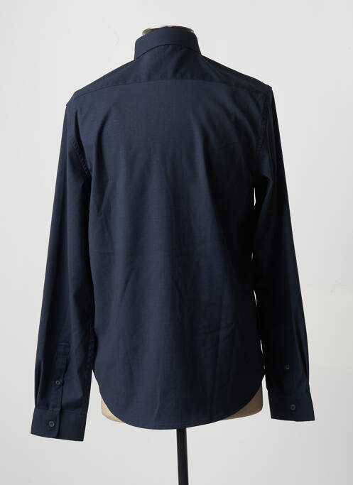 Chemise manches longues bleu BONOBO pour homme