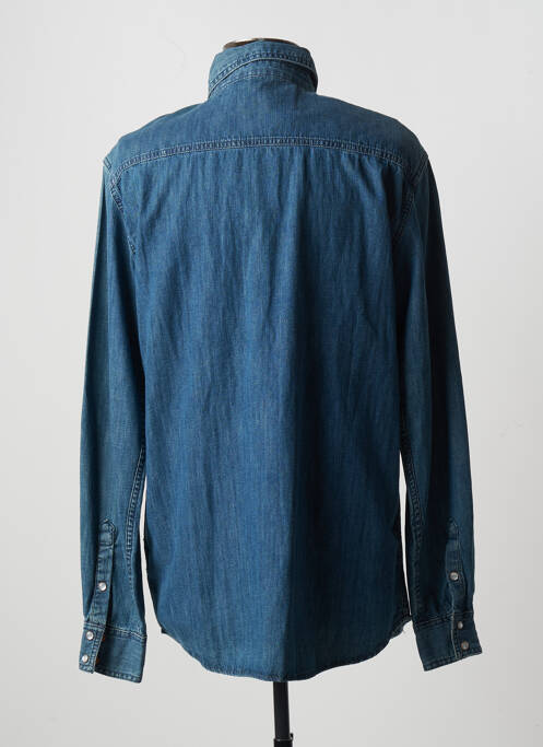 Chemise manches longues bleu VICTORIO & LUCCHINO pour homme