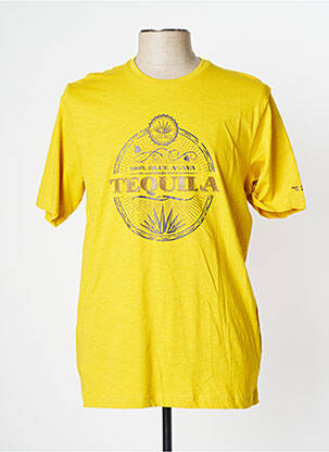 T-shirt jaune HERO SEVEN pour homme