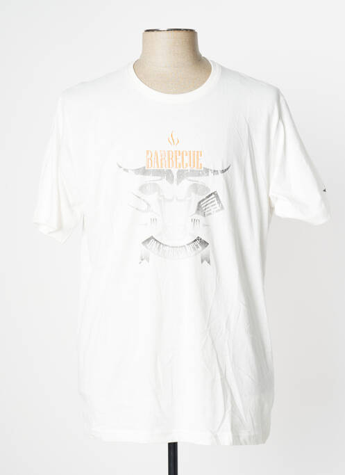 T-shirt stretch manches courtes beige HERO BY JOHN MEDOOX homme