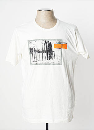 T-shirt blanc HERO BY JOHN MEDOOX pour homme