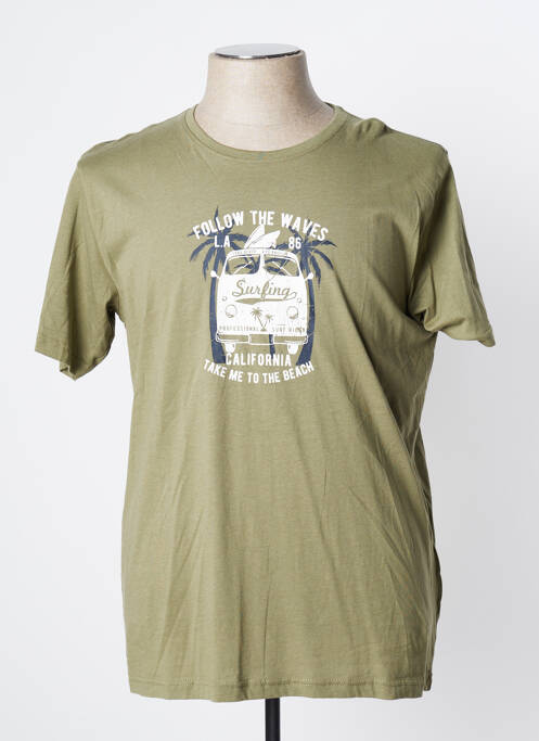 T-shirt vert HERO BY JOHN MEDOOX pour homme