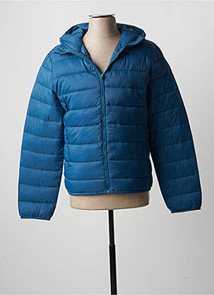 Doudoune poches a capuche bleu CELIO homme