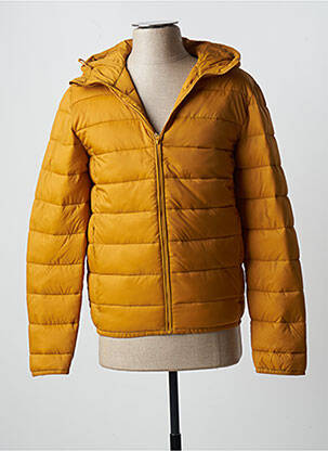 Doudoune poches a capuche jaune CELIO homme