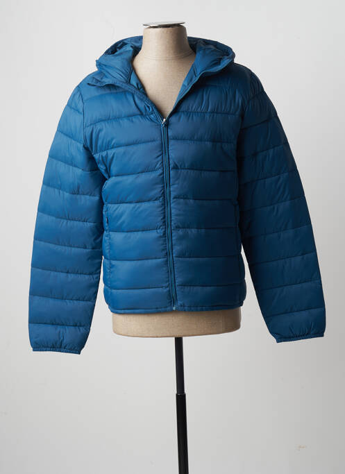 Doudoune manches longues a capuche bleu CELIO homme